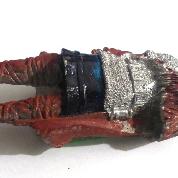 HEAVY 4" LEAD FIGURE Lead Figurine Dungeon & Dragons Knight Warrior Wizard - Picture 9 of 13